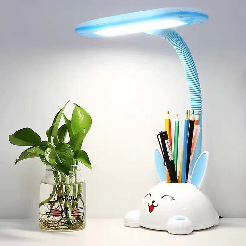 Cartoon Cute Animal Student Usb Recharge Battery Led Table lamp