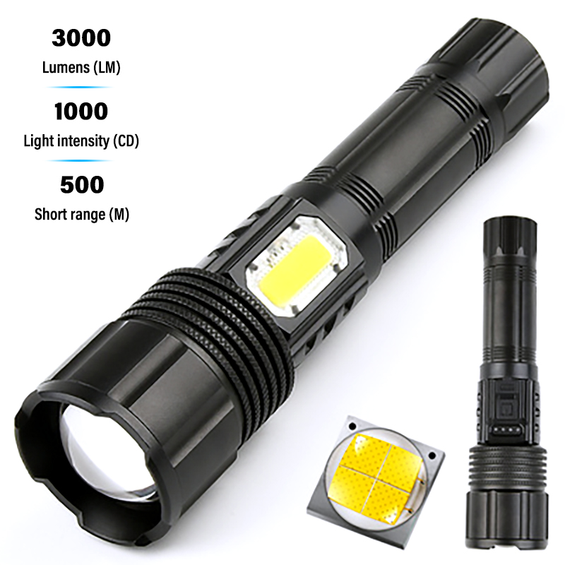 High Energy Rechargeable LED Flashlight